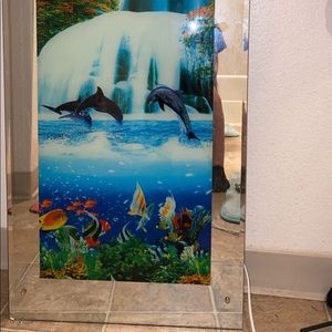 LED rainforest mirror with sound